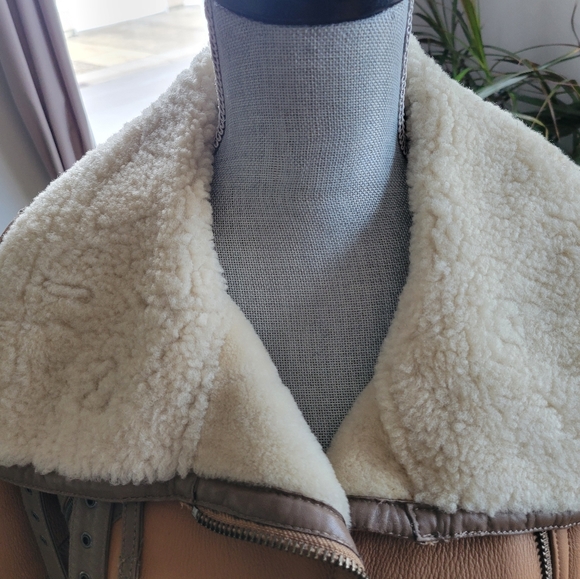 Burberry Blue Label Shearling Aviator Jacket - Picture 11 of 16